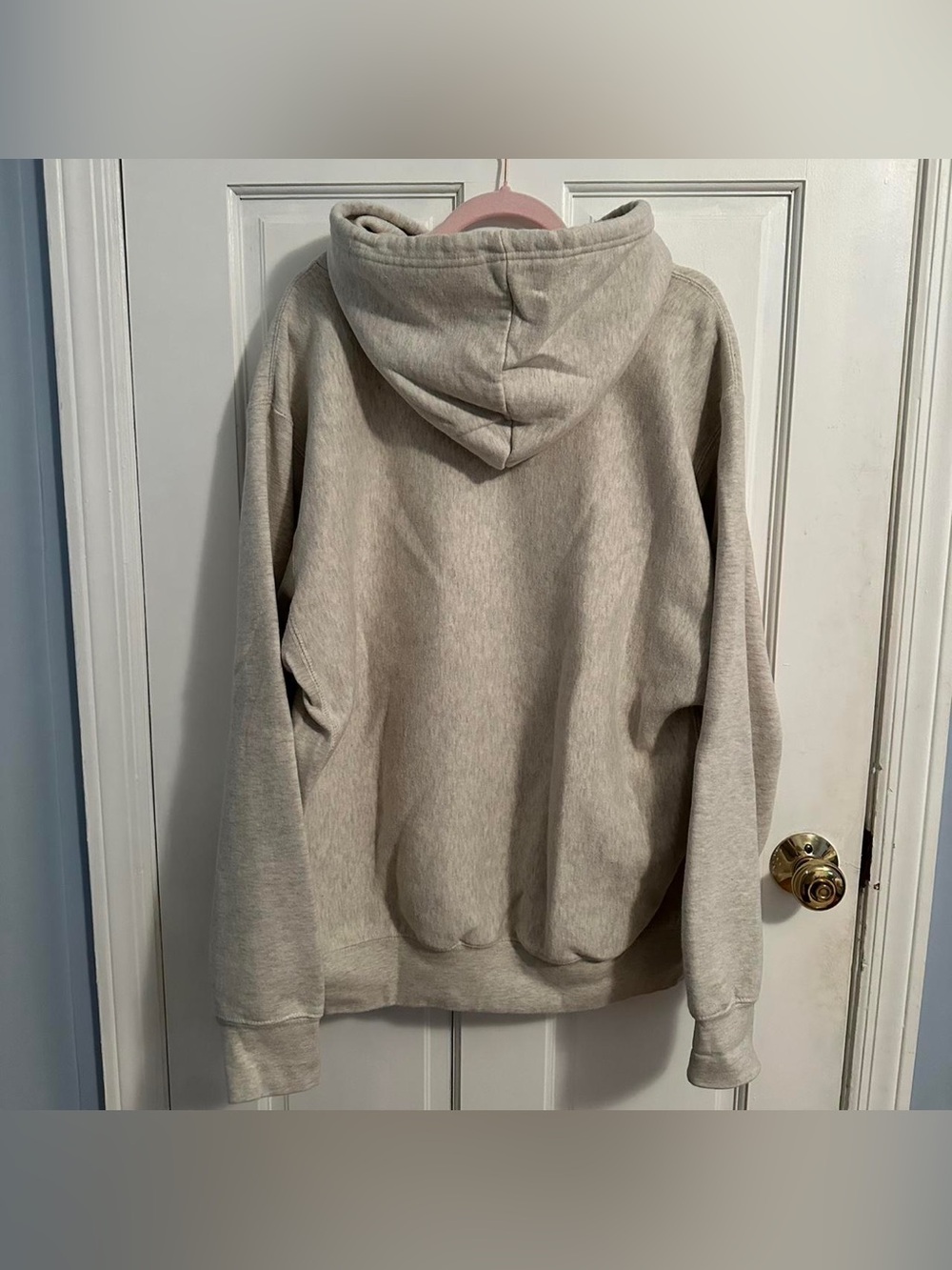Vineyard Cream Hoodie with Green Logo - Picture 2 of 2